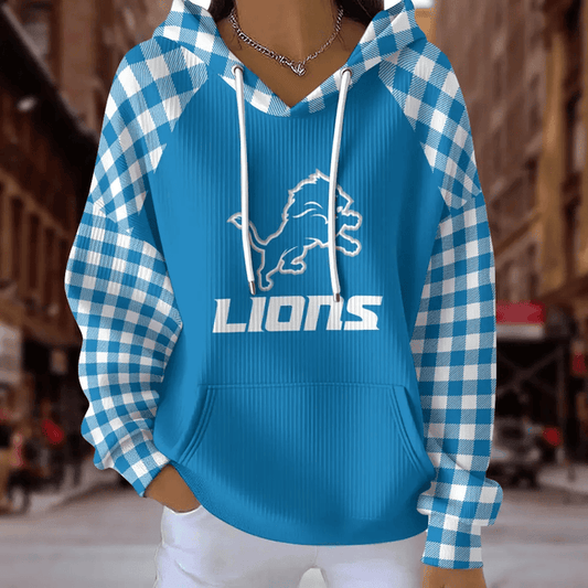 [TOUCHDOWN DEAL] NEW CUSTOMIZED NFL04 DTL DETROIT LIONS RIBBED HOODIE & SWEATSHIRT