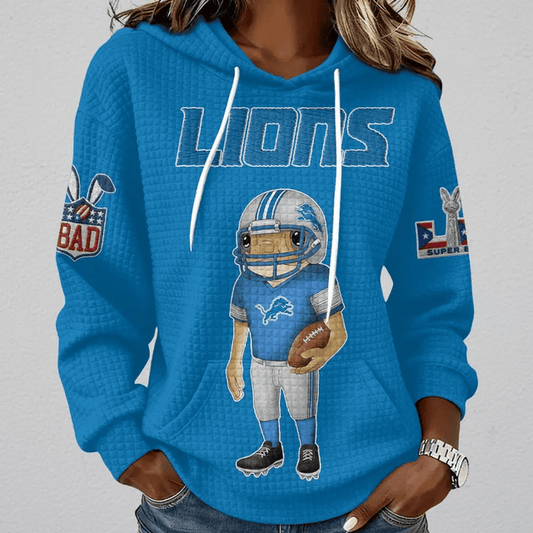 [TOUCHDOWN DEAL] NEW CUSTOMIZED NFL04 DTL DETROIT LIONS UNISEX HOODED SWEATSHIRT
