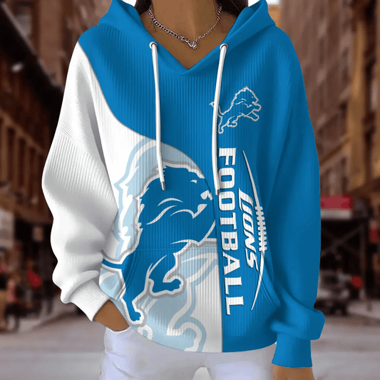 [TOUCHDOWN DEAL] NEW CUSTOMIZED NFL04 DTL DETROIT LIONS RIBBED HOODIE & SWEATSHIRT