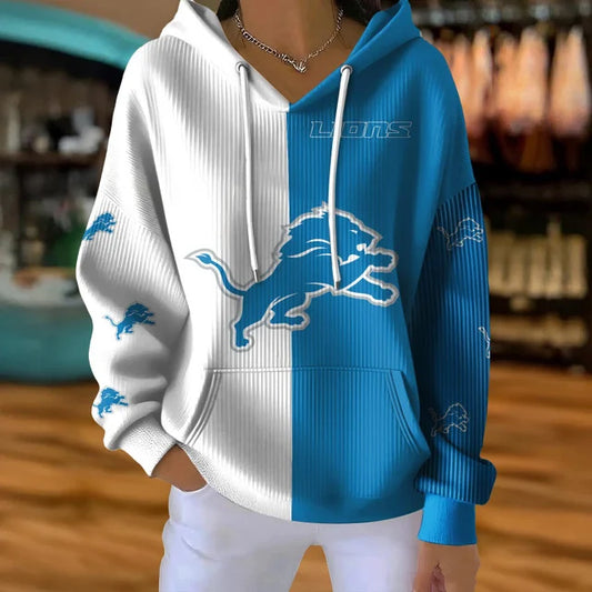 [TOUCHDOWN DEAL] NEW CUSTOMIZED NFL04 DTL DETROIT LIONS RIBBED HOODIE & SWEATSHIRT