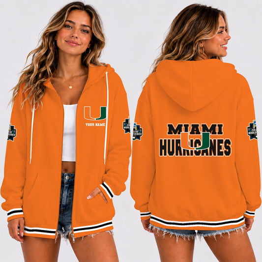 [HOMERUN DEAL] NEW CUSTOMIZED NCAA CWS04 MIH MIAMI HURRICANES T-SHIRT, HOODIE, ZIP HOODIE