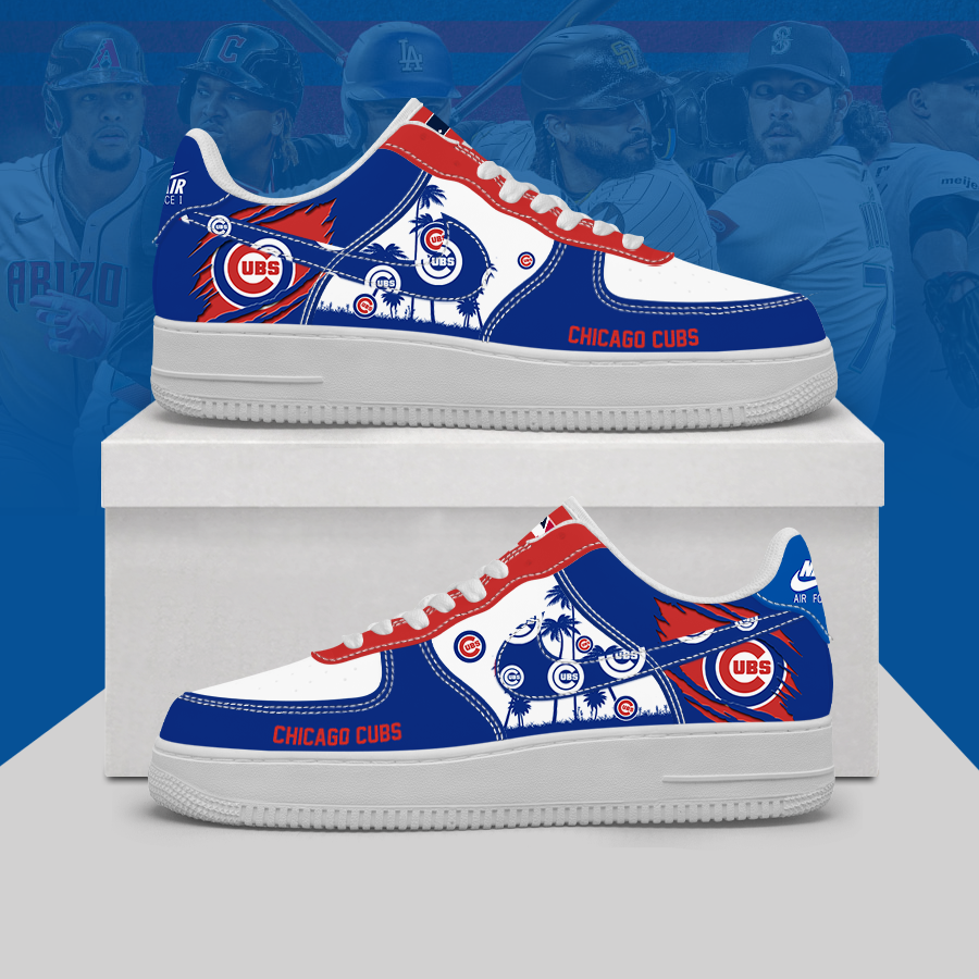 [HOMERUN DEAL] NEW CUSTOMIZED MLB04 CCS CHICAGO CUBS AF1 SHOES
