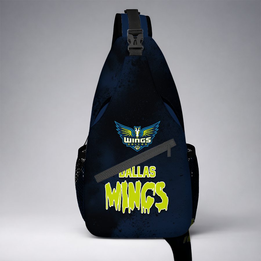 [HOOPS SPECIAL] NEW CUSTOMIZED WNBA04 DLW DALLAS WINGS SLING BAG