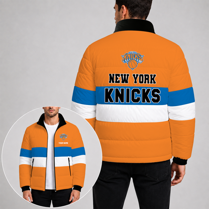 [SLAM DUNK DEAL] NEW CUSTOMIZED NBA04 NYK THE KNICKS PUFFER JACKET