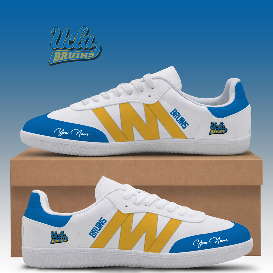 [SLAM DUNK DEAL] NEW CUSTOMIZED NCAA MAM04 UCB UCLA BRUINS CLASSIC SNEAKERS