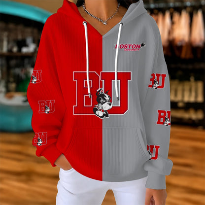[PUCK DROP DEAL] NEW CUSTOMIZED NCAA MFF05 BUT BOSTON UNIVERSITY TERRIERS RIBBED HOODIE & SWEATSHIRT