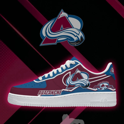 [PUCK DROP DEAL] NEW CUSTOMIZED NHL05 CAL COLORADO AVALANCHE AF1 SHOES