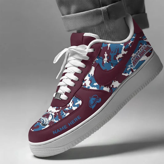 [PUCK DROP DEAL] NEW CUSTOMIZED NHL05 CAL COLORADO AVALANCHE AF1 SHOES
