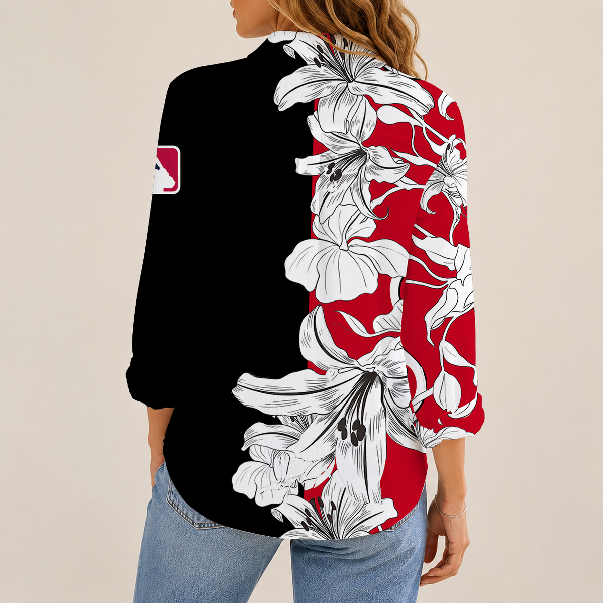 [HOMERUN DEAL] NEW CUSTOMIZED MLB05 CRS CINCINNATI REDS WOMEN CASUAL SHIRT