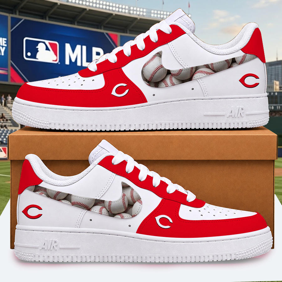 [HOMERUN DEAL] NEW CUSTOMIZED MLB05 CRS CINCINNATI REDS AF1 SHOES