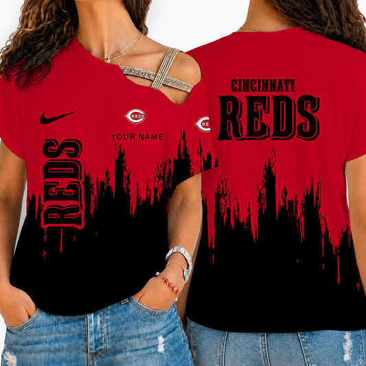 [HOMERUN DEAL] NEW CUSTOMIZED MLB05 CRS CINCINNATI REDS SHOULDER SHIRT
