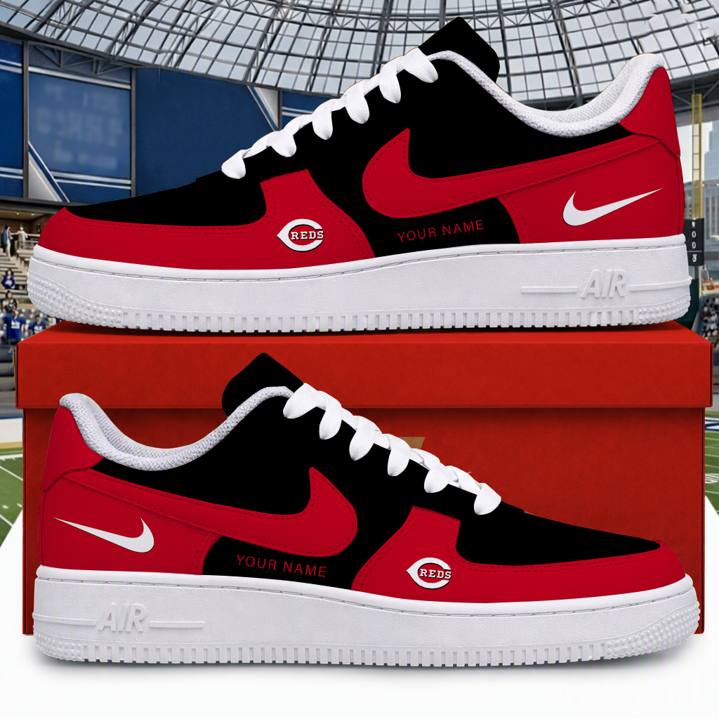 [HOMERUN DEAL] NEW CUSTOMIZED MLB05 CRS CINCINNATI REDS AF1 SHOES