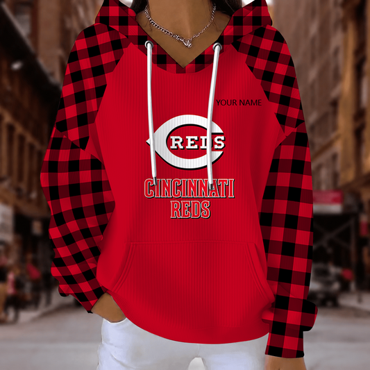 [HOMERUN DEAL] NEW CUSTOMIZED MLB05 CRS CINCINNATI REDS RIBBED HOODIE & SWEATSHIRT