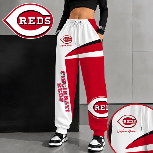 [HOMERUN DEAL] NEW CUSTOMIZED MLB05 CRS CINCINNATI REDS SWEATPANTS