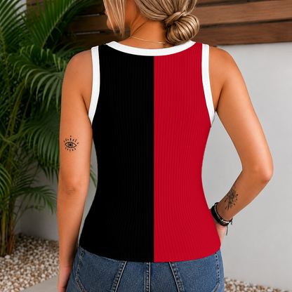 [HOMERUN DEAL] NEW CUSTOMIZED MLB05 CRS CINCINNATI REDS WOMEN'S V-NECK TANK TOP