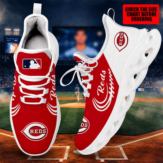 [HOMERUN DEAL] NEW CUSTOMIZED MLB05 CRS CINCINNATI REDS MAX SOUL SHOES