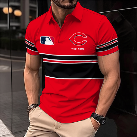 [HOMERUN DEAL] NEW CUSTOMIZED MLB05 CRS CINCINNATI REDS POLO SHIRT