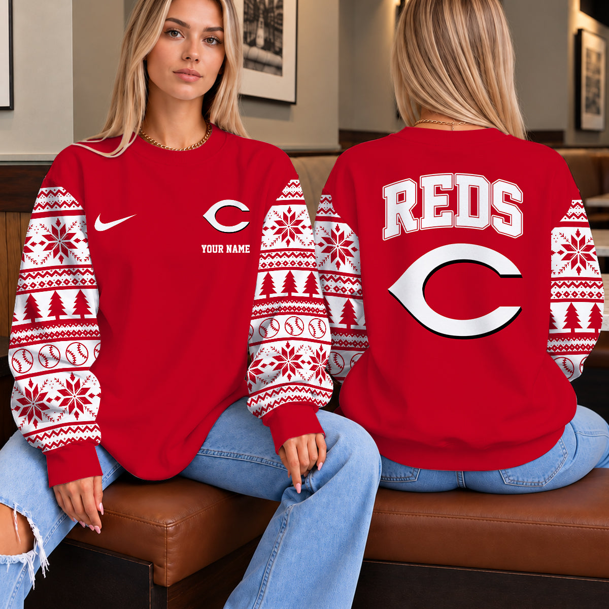 [HOMERUN DEAL] NEW CUSTOMIZED MLB05 CRS THE REDS UNISEX SWEATSHIRT