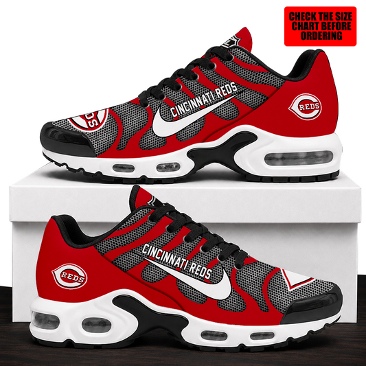 [HOMERUN DEAL] NEW CUSTOMIZED MLB05 CRS CINCINNATI REDS AIR MAX PLUS SNEAKERS