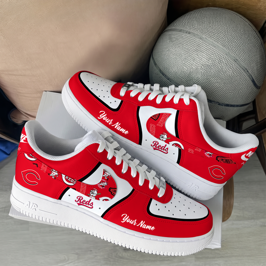 [HOMERUN DEAL] NEW CUSTOMIZED MLB05 CRS CINCINNATI REDS AF1 SHOES