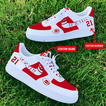 [HOMERUN DEAL] NEW CUSTOMIZED MLB05 CRS CINCINNATI REDS AF1 SHOES