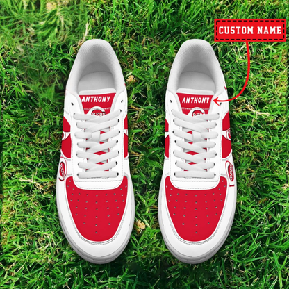 [HOMERUN DEAL] NEW CUSTOMIZED MLB05 CRS CINCINNATI REDS AF1 SHOES