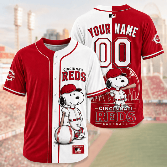 [HOMERUN DEAL] NEW CUSTOMIZED MLB05 CRS CINCINNATI REDS BASEBALL JERSEY
