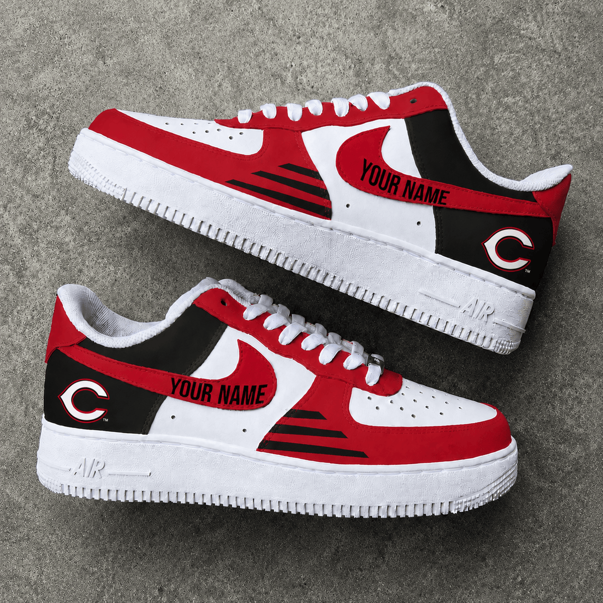 [HOMERUN DEAL] NEW CUSTOMIZED MLB05 CRS CINCINNATI REDS AF1 SHOES