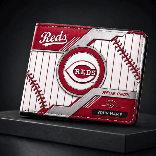 [HOMERUN DEAL] NEW CUSTOMIZED MLB05 CRS CINCINNATI REDS LEATHER WALLET
