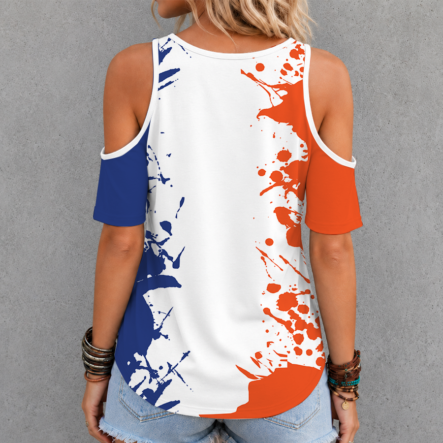 [GOAL DEAL] NEW CUSTOMIZED MLS05 FCC FC CINCINNATI CRISS CROSS V-NECK TOP