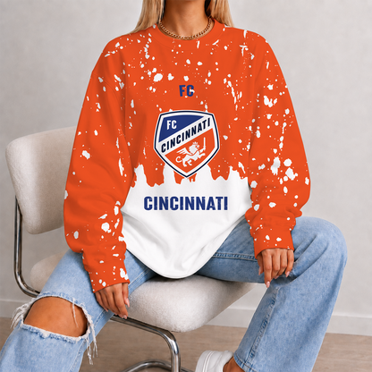 [GOAL DEAL] NEW CUSTOMIZED MLS05 FCC FC CINCINNATI UNISEX SWEATSHIRT