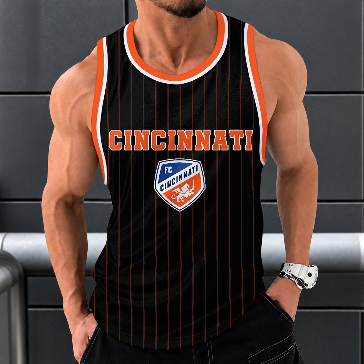 [GOAL DEAL] NEW CUSTOMIZED MLS05 FCC FC CINCINNATI UNISEX TANK TOP