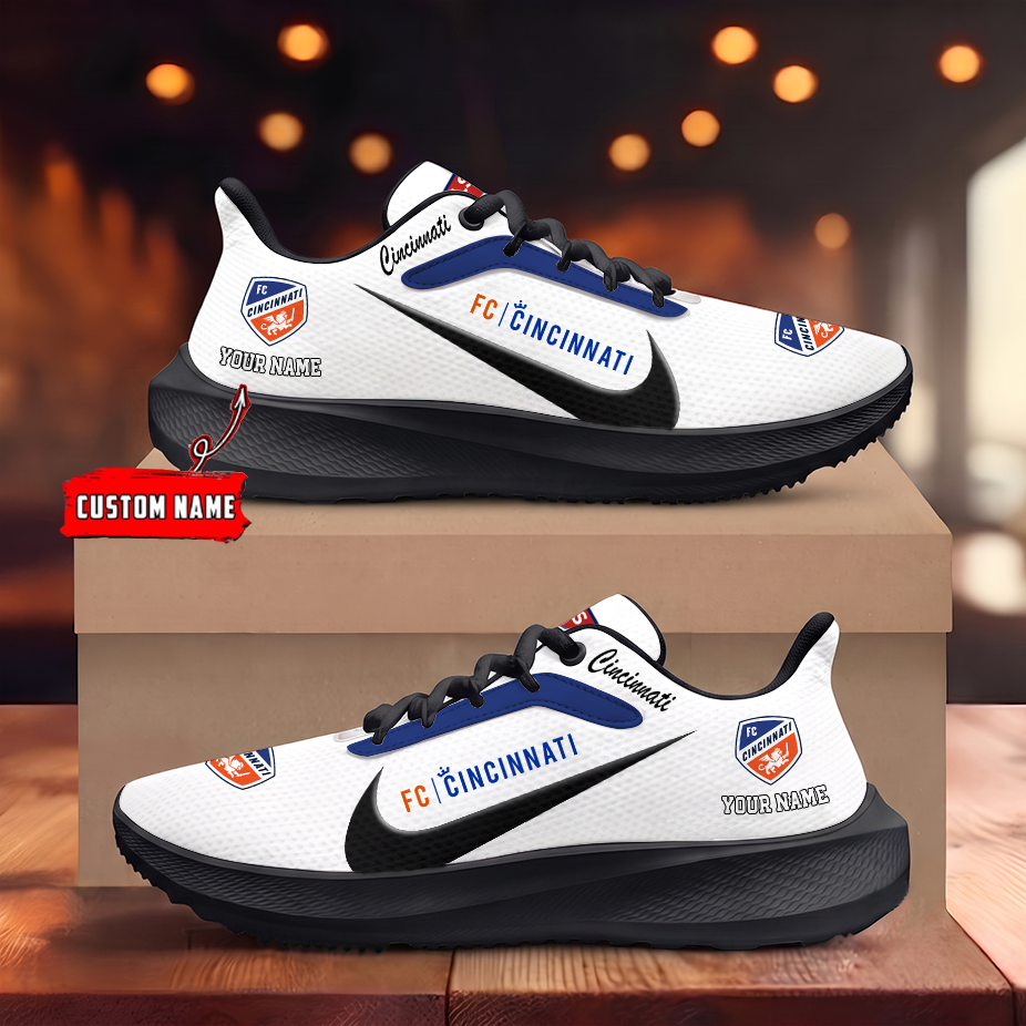 [GOAL DEAL] NEW CUSTOMIZED MLS05 FCC FC CINCINNATI ROAD RUNNING SHOES