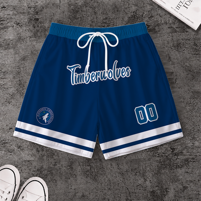 [HOT DEAL] NEW CUSTOMIZED NBA05 MTW MINNESOTA TIMBERWOLVES SHORT PANTS