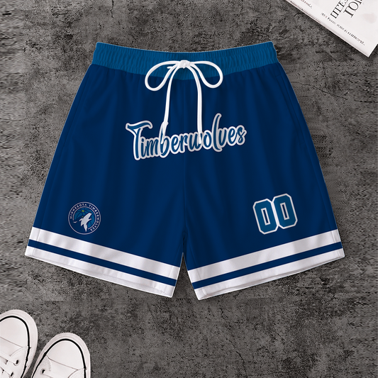 [HOT DEAL] NEW CUSTOMIZED NBA05 MTW MINNESOTA TIMBERWOLVES SHORT PANTS