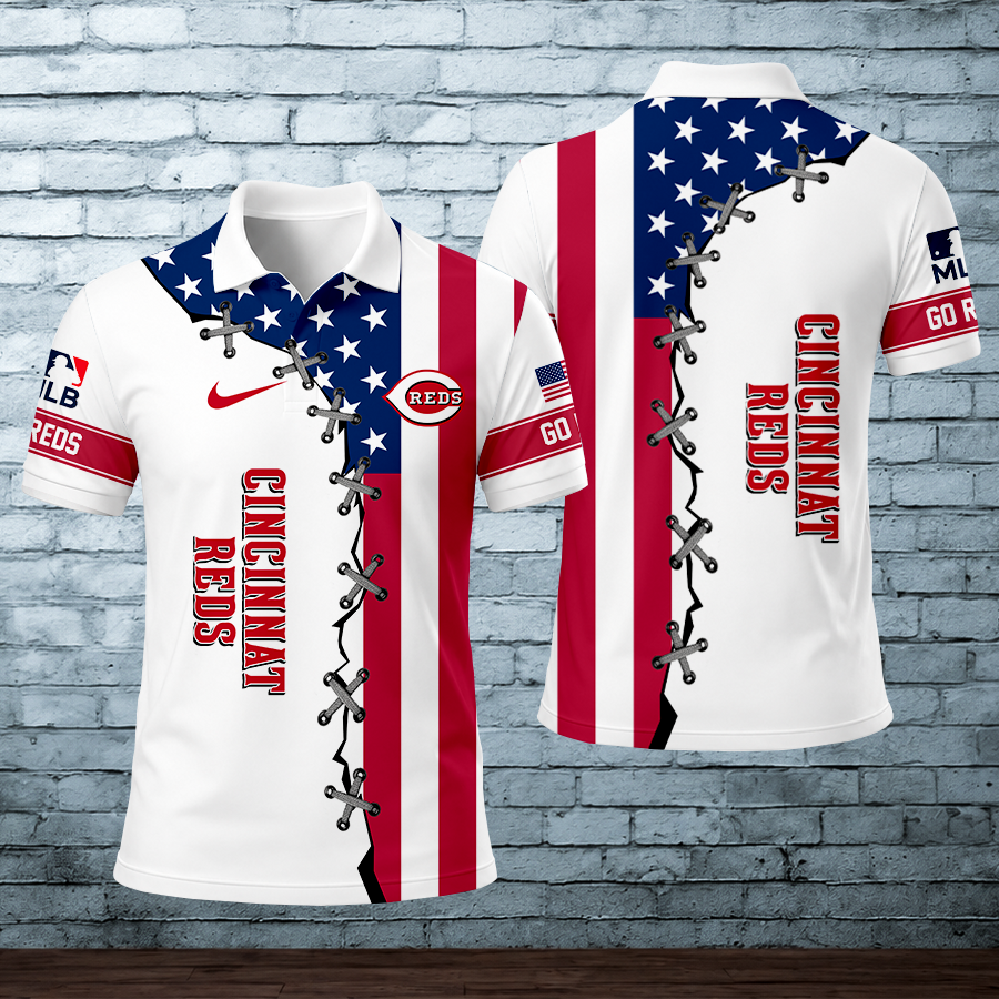 [HOMERUN DEAL] NEW CUSTOMIZED MLB05 CRS CINCINNATI REDS POLO SHIRT