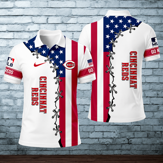 [HOMERUN DEAL] NEW CUSTOMIZED MLB05 CRS CINCINNATI REDS POLO SHIRT