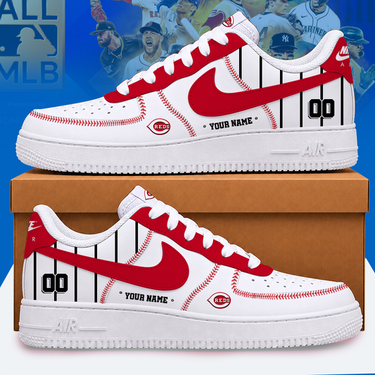 [HOMERUN DEAL] NEW CUSTOMIZED MLB05 CRS CINCINNATI REDS AF1 SHOES