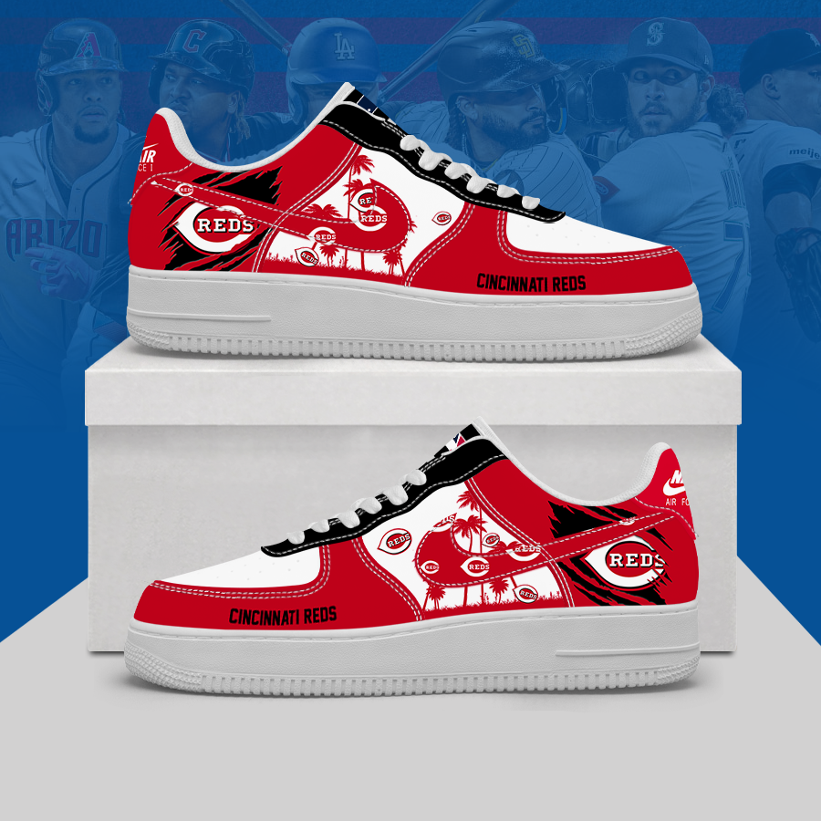 [HOMERUN DEAL] NEW CUSTOMIZED MLB05 CRS CINCINNATI REDS AF1 SHOES