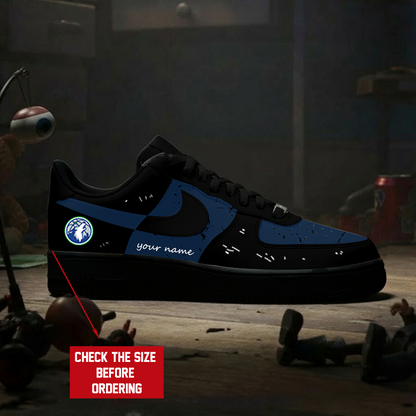 [SLAM DUNK DEAL] NEW CUSTOMIZED NBA05 MTW MINNESOTA TIMBERWOLVES AF1 SHOES