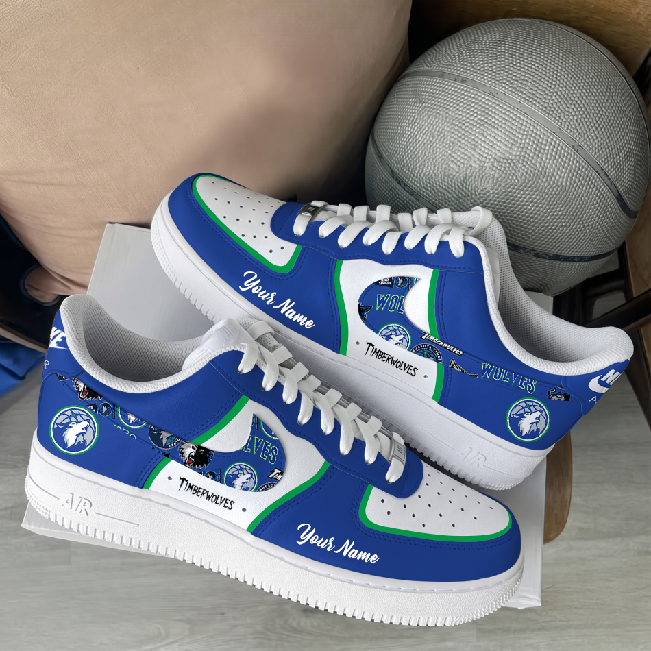 [SLAM DUNK DEAL] NEW CUSTOMIZED NBA05 MTW MINNESOTA TIMBERWOLVES AF1 SHOES