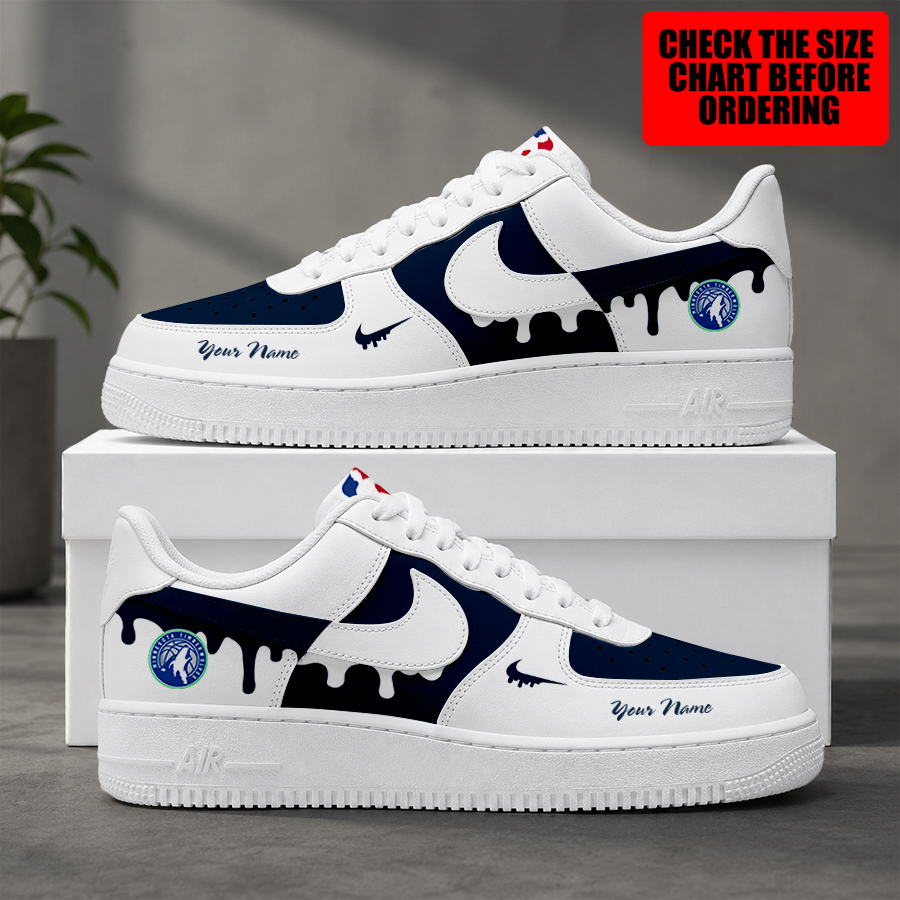 [SLAM DUNK DEAL] NEW CUSTOMIZED NBA05 MTW MINNESOTA TIMBERWOLVES AF1 SHOES