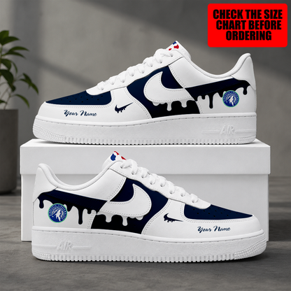 [SLAM DUNK DEAL] NEW CUSTOMIZED NBA05 MTW MINNESOTA TIMBERWOLVES AF1 SHOES