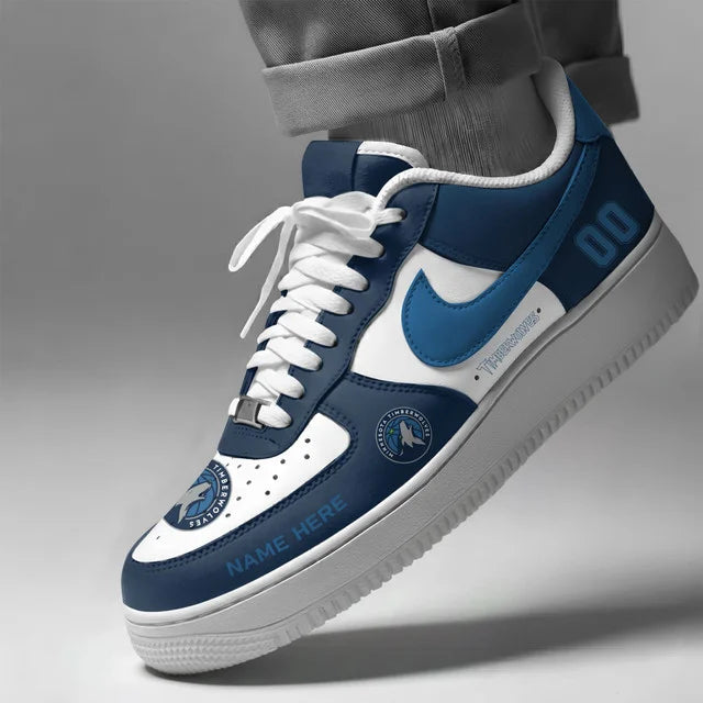[SLAM DUNK DEAL] NEW CUSTOMIZED NBA05 MTW MINNESOTA TIMBERWOLVES AF1 SHOES