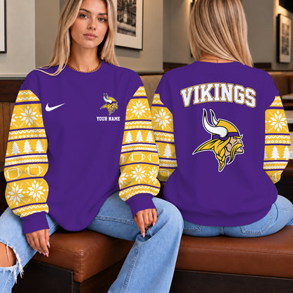 [TOUCHDOWN DEAL] NEW CUSTOMIZED NFL05 MVK THE VIKINGS UNISEX SWEATSHIRT
