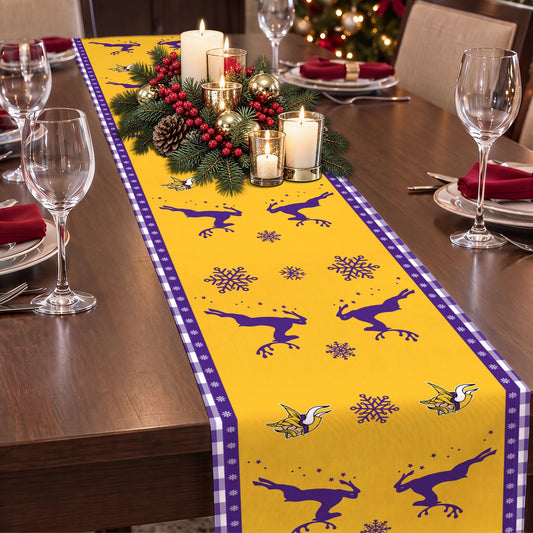 [TOUCHDOWN DEAL] NEW CUSTOMIZED NFL05 MVK MINNESOTA VIKINGS TABLE RUNNER