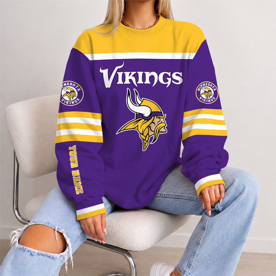 [TOUCHDOWN DEAL] NEW CUSTOMIZED NFL05 MVK MINNESOTA VIKINGS UNISEX SWEATSHIRT