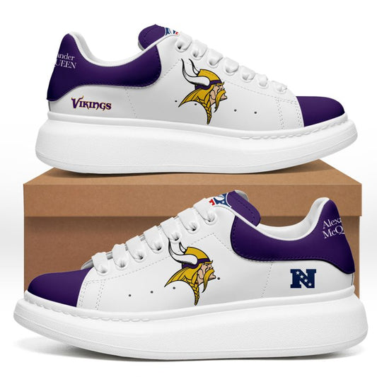 [TOUCHDOWN DEAL] NEW CUSTOMIZED NFL05 MVK MINNESOTA VIKINGS MCQUEEN SHOES