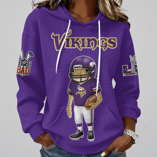[TOUCHDOWN DEAL] NEW CUSTOMIZED NFL05 MVK MINNESOTA VIKINGS UNISEX HOODED SWEATSHIRT