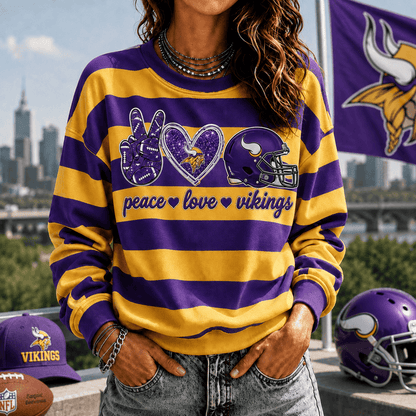 [TOUCHDOWN DEAL] NEW CUSTOMIZED NFL05 MVK MINNESOTA VIKINGS UNISEX SWEATSHIRT